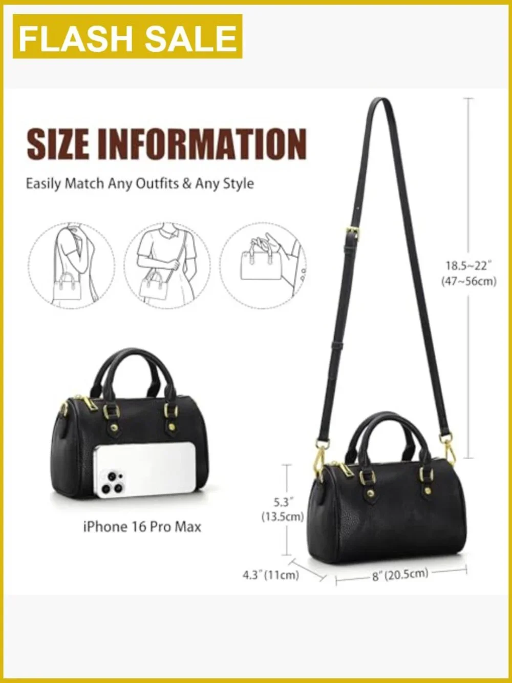 Small Vegan Leather Boston Satchel Crossbody Bag Top Handle Purse